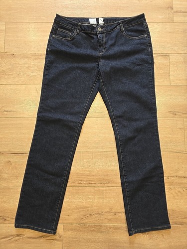 Now Jeans Womens Size 18 Dark Blue Skinny Cotton DK Wash RG GX Bottoms Waist 19