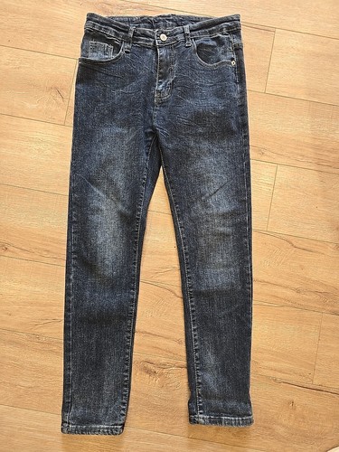 DENIM JEANS Women's Size 32 Blue Design Quality Hand Made denim jeans faded blue
