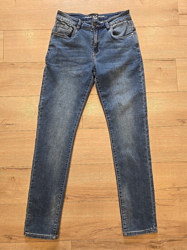 Denim Co Jeans mens Size 30 Straight Leg Stretchy Blue Color Waist 14 Denim