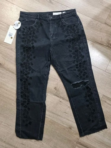 Sass And Bide Jeans Women Size 31 Washed Black Night Walker denim dark Fashion