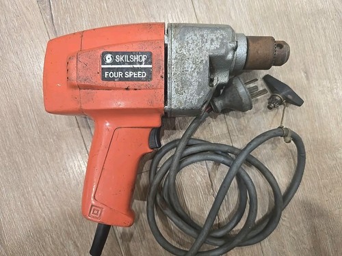 Power Drill Heavy Duty Powerful Impact Driver Tool Skilshop + Chuck Key Used