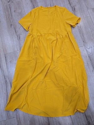 Short Sleeve Dress Orange Womens Shein Size Medium Fashion