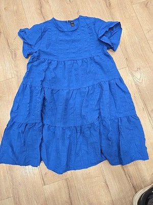 Short Sleeve Dress Blue Womens Shein Size Medium Fashion