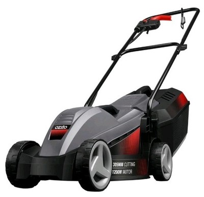 Lawn Mower 1200W Ecomow Electric Lawnmower Grass Cut Tool Corded + Grass Catcher