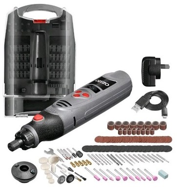 Cordless Rotary Tool 3.6V Lithium Ion W/ 118 Piece Accessory Kit DIY Power Tools
