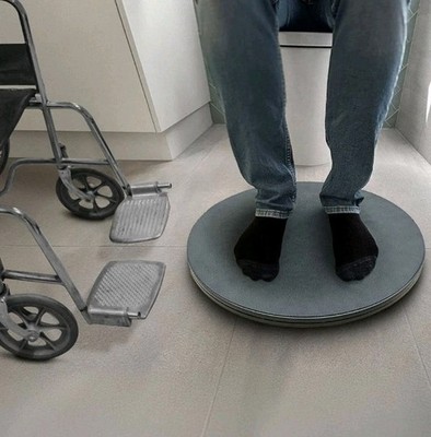 Q-Assist 150kg Weight Rating Bathroom Swivel Turnplate Home Fixture