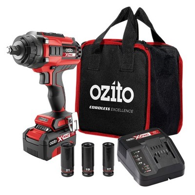 Ozito PXC Brushless Impact Wrench Kit PXBWK-4040 Workshop Tool