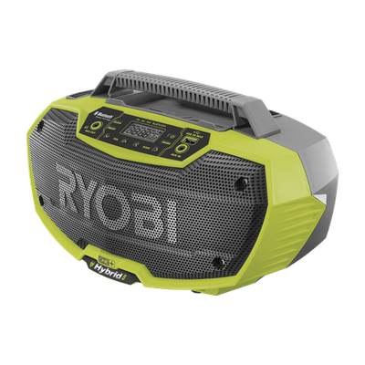 Ryobi 18V ONE+ Hybrid 2 Speaker Bluetooth Radio - Skin Only Car Audio