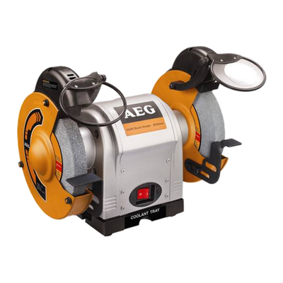 AEG 550W 200mm Bench Grinder Workshop Tool