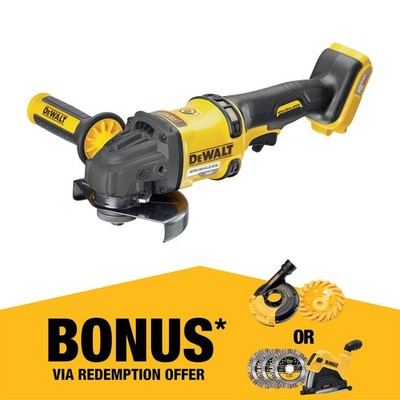 DeWALT 54V 125mm 5" FlexVolt XR Li-Ion Cordless Brushless Angle Grinder DCG418N-