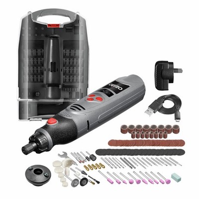 Ozito 3.6V Lithium Ion Cordless Rotary Tool With 118 Piece Accessory Kit DIY