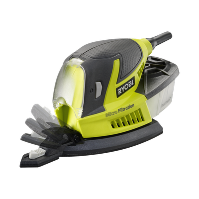 Ryobi 100W Palm Sander With Bag RPS100-S Workshop Tool