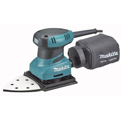 Makita Triangular Extended 1/4 Sheet 200W Finishing Sander BO4565K Workshop Tool