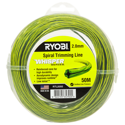 Ryobi 2mm x 50m Whisper Series Trimming Line Door Hardware