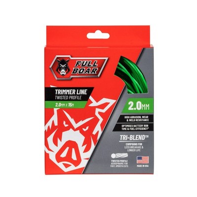Full Boar 2.0mm x 15m Twisted Profile Trimmer Line FBTLT-2015 Door Hardware