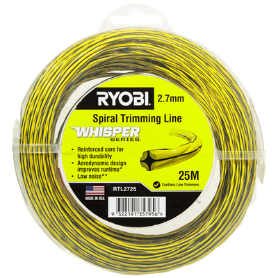 Ryobi 2.7mm x 25m Whisper Series Trimming Line Door Hardware