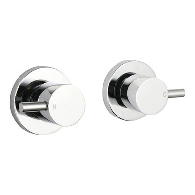 Mondella Chrome Resonance 1/4 Turn Pin Lever Wall Top Assembly Door Hardware