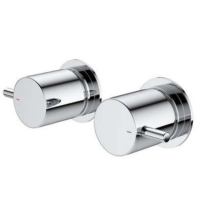 Caroma Chrome Luna Wall Top Assemblies Lever Door Hardware