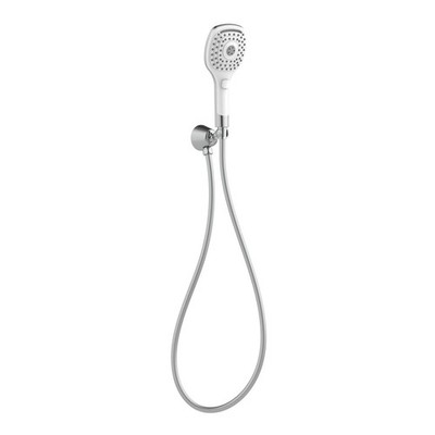 Mondella Cadenza White 3 Function Hand Shower Set - White & Chrome Garden