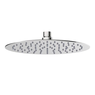 Mondella 250mm Polished Stainless Steel Resonance Round Shower Head - Chrome DIY