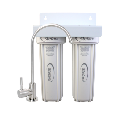 Stefani Twin Stage Undersink Water Filtration System - Lead Free Home