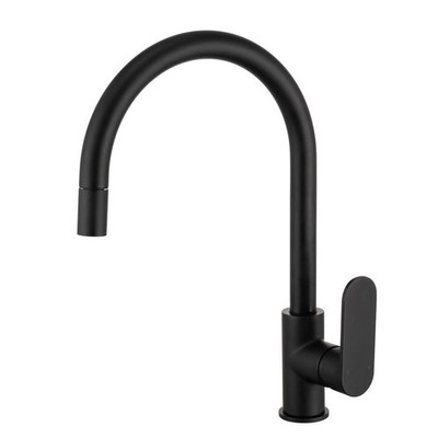 Mondella 35mm Matt Black Affiniti Pull Out Sink Mixer Home