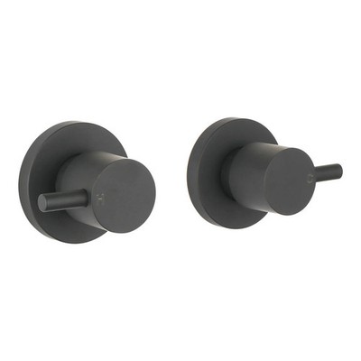 Mondella Black Matte Resonance 1/4 Turn Pin Lever Wall Top Assembly Door