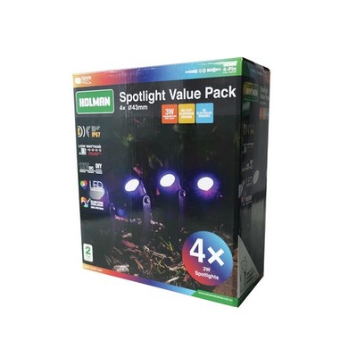 Holman 43mm RGB Colour Spotlight - Value Pack Auto Part