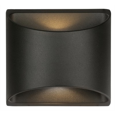 Brilliant 8W Black Binley Up Down Wall Light Home