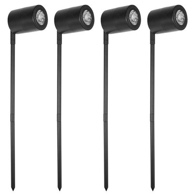 Brilliant 5W 12V Black Tate Garden Light Spike - 4 pieces Door Hardware