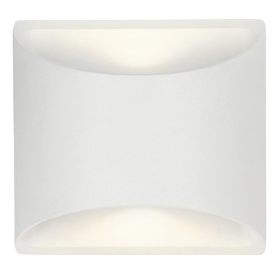 Brilliant 8W White Binley Up Down Wall Light Home