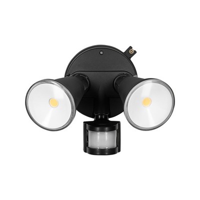 Brilliant Black Lamy DIY Twin Security Light With Sensor Auto Sensor Auto Part