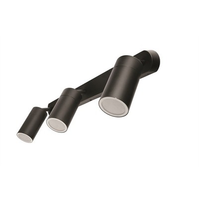 Brilliant Lighting 240V Black Coolum Triple Wall Light Home