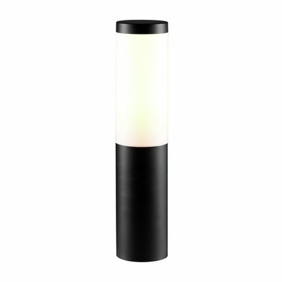 Elluminate Black Warm White Garden Bollard Door Hardware