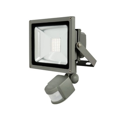 Brilliant 20W Grey Ranger III DIY LED Floodlight With Sensor Auto Sensor