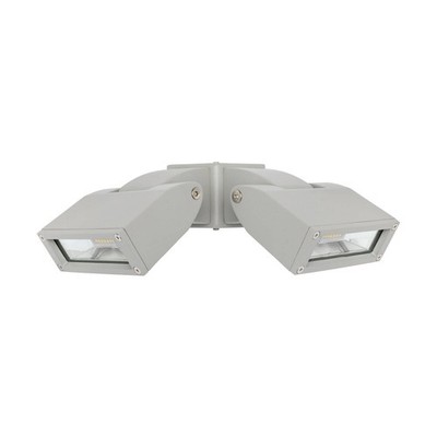 Brilliant 24W Silver Nighthawk LED Twin Flood Light Home
