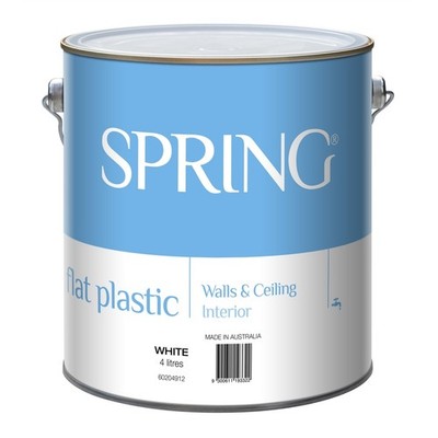 Spring 4L Flat White Interior Paint - 4L Car Interior