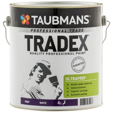 Taubmans Tradex Ultra Prep White Undercoat - 4L Car Interior