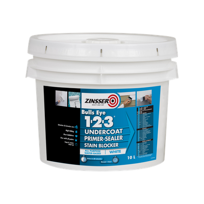 Zinsser 10L White Bulls Eye Primer Undercoat Sealer And Stain Blocker Garden