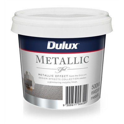 Dulux Design Metallic Effect Paint -.5L Home DIY