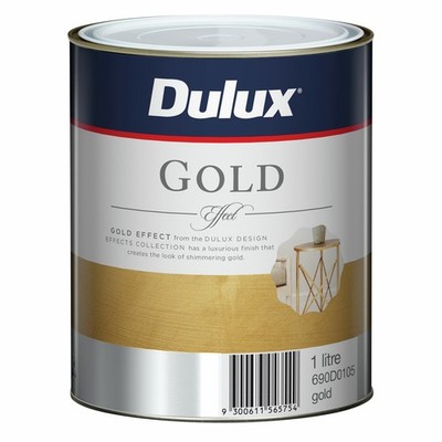 Dulux Design Gold Effect Paint - 1L Home DIY