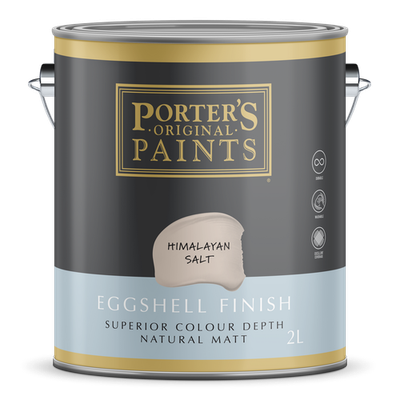 Porter's Paints 2L Himalayan Salt Eggshell Finish Paint Car Interior Auto