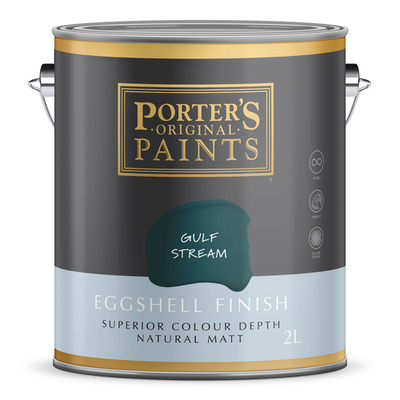 Porter's 2L Gulf Stream Eggshell Finish Broadwall Washable Paint Car Interior