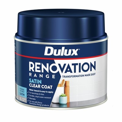 Dulux 1L Renovation Range Clear Coat Satin - Satin Car Interior Auto