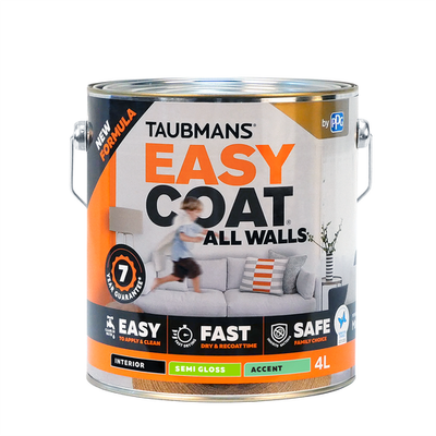 Taubmans 4L Accent Semi Gloss Easycoat All Walls Interior Paint Car Interior