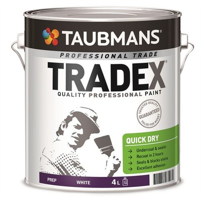 Taubmans 4L White Oil Based Tradex Interior Quick Dry Undercoat And Sealer Home