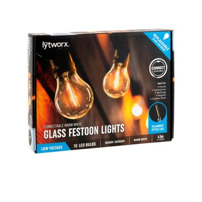 Lytworx 10 Warm White LED Connectable Party Lights Home DIY