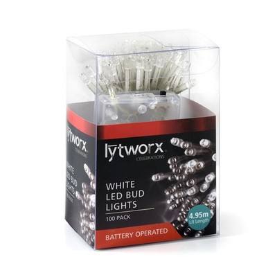 Lytworx 100 Cool White LED Battery Operated Fairy Lights Electronics Electronics