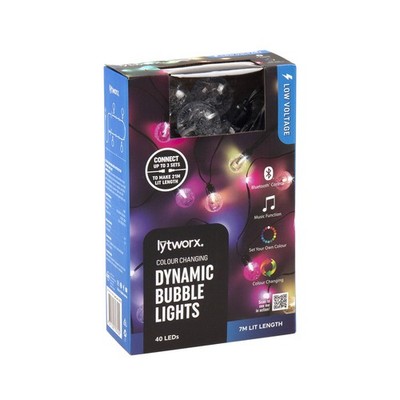 Lytworx Colour Changing Bubble Lights - 40 pieces Home DIY