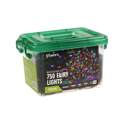 Lytworx Multicolour Solar Fairy Lights - 750 pieces Garden Outdoor